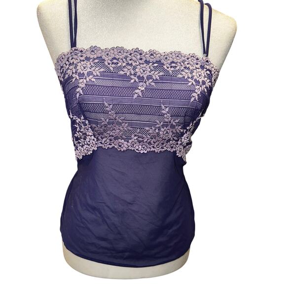 Purple lace tank top sz L - Picture 1 of 3